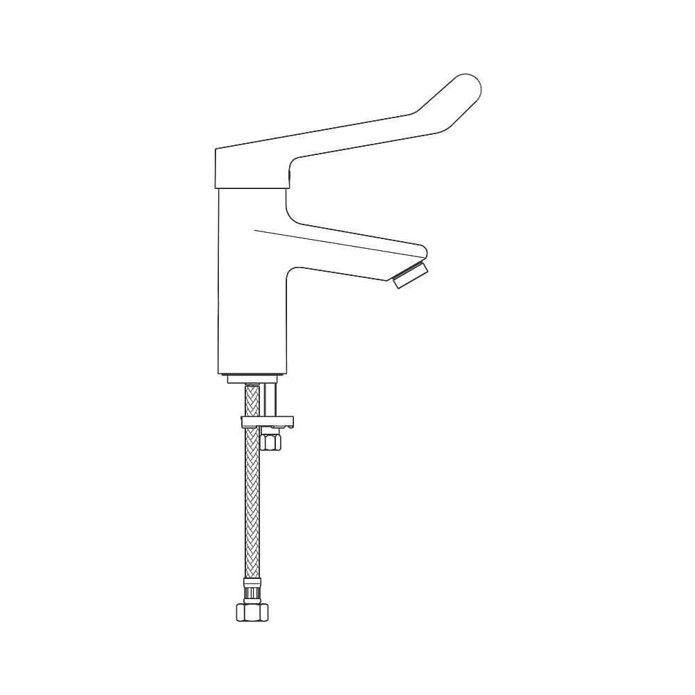 Ideal Standard Waschtisch-Armatur Ceraplus mit Klinikhebel ohne Ablgarn. Ausld. 112mm Chro... IST-BC098AA 3800861059547 (Abb. 3)