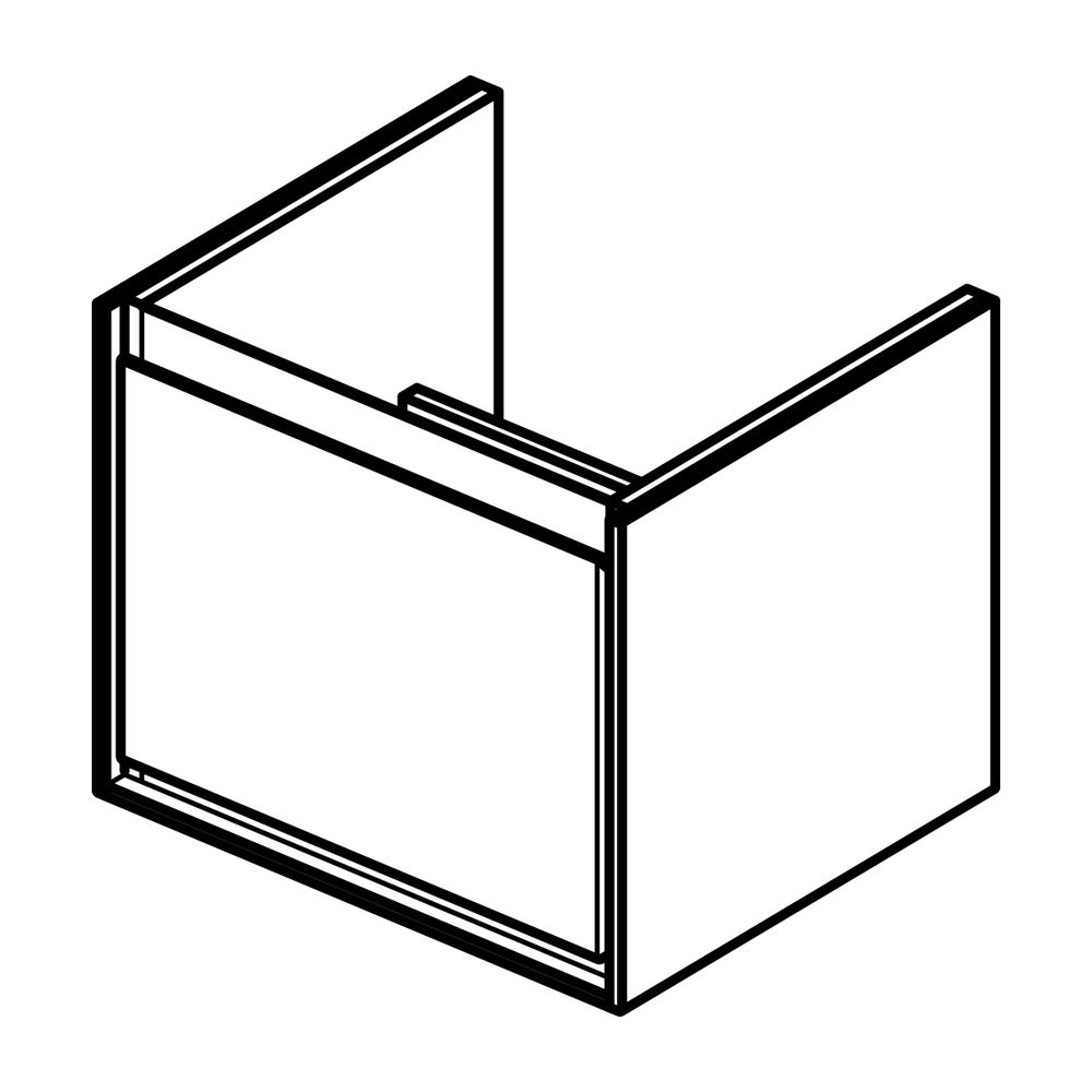Ideal Standard WT-USchrank Connect Air Cube, 1 Auszug 485x412x400mm, Weiß glatt und Hellgr... IST-E0844KN 5017830520160 (Abb. 3)