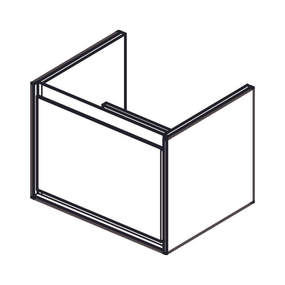 Ideal Standard WT-USchrank Connect Air Cube, 1 Auszug 535x412x400mm, Weiß glatt und matt... IST-E0846B2 5017830520207 (Abb. 3)