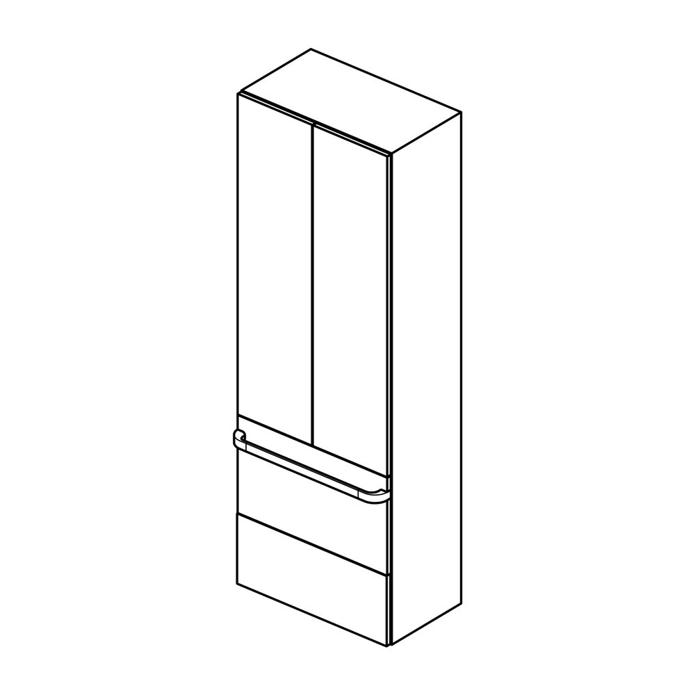 Ideal Standard Tür Tonic II, für Hochschrank, 600mm, Hochglanz weiß lackiert... IST-RV131WG 3391500577015 (Abb. 3)
