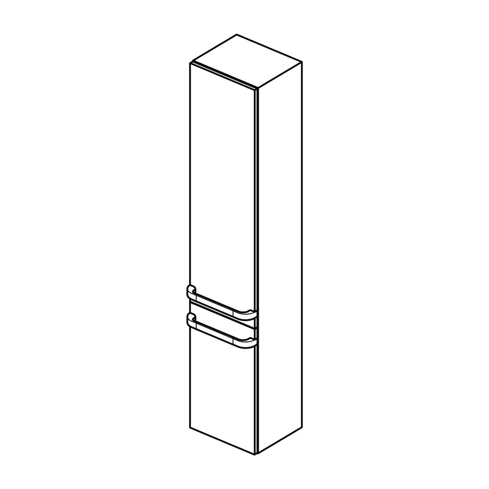 Ideal Standard obere Tür Tonic II, für Hochschrank, Anschlag links, 350mm, Hochglanz hellb... IST-RV127FC 3391500576780 (Abb. 3)