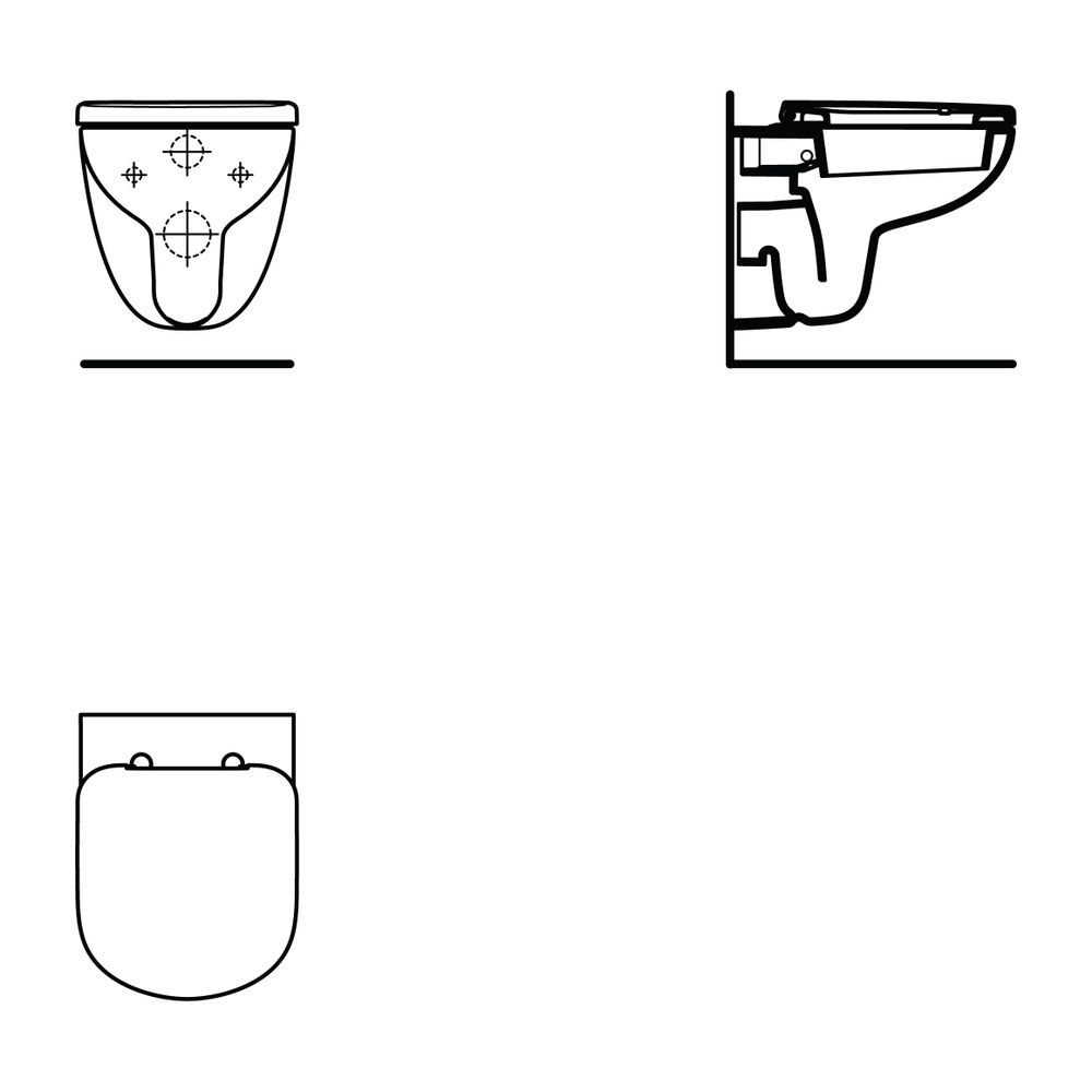 Ideal Standard WC-Sitz Eurovit Plus, für Kompakt-WC, Weiß... IST-T679801 8014140413561 (Abb. 3)