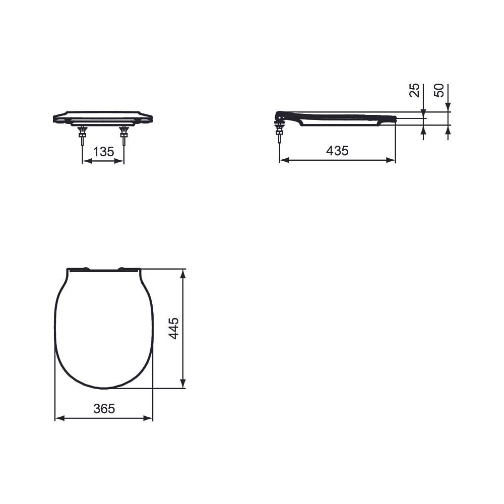 Ideal Standard WC-Sitz Connect Air, Sandwich, Weiß... IST-E036501 5017830514589 (Abb. 2)