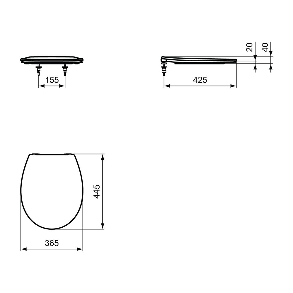 Ideal Standard WC-Sitz Design Eurovit, Softclose, Weiß... IST-E131801 5017830525882 (Abb. 2)