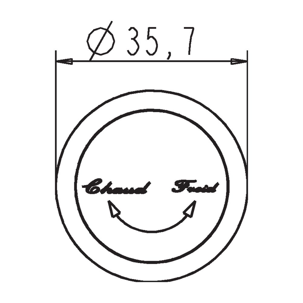 Ideal Standard JADO Zierkappe Chaud/Froid Retro für alle Einhebelmischer Edelmessing... IST-H960455A9 4015234449613 (Abb. 2)
