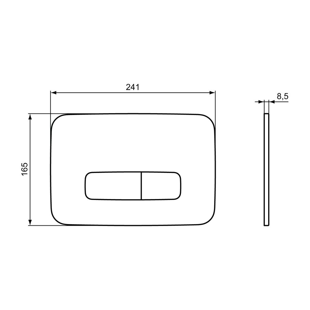 Ideal Standard Bundle WC-Element ProSys, WC Blend Cube und Betätigungsplatte Oleas M3... IST-R041801 3391500585683 (Abb. 6)