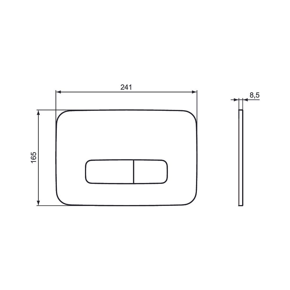 Ideal Standard Bundle WC-Element ProSys, WC Blend Cube und Betätigungsplatte Oleas M3... IST-R041801 3391500585683 (Abb. 7)