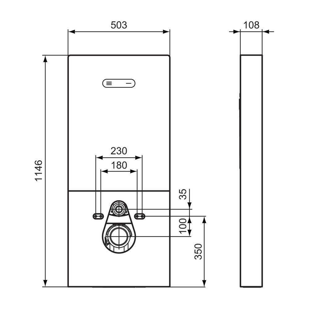 Ideal Standard WC-Element für Wand-WC Neox ProSys, Schwarz... IST-R0144A6 3391500580763 (Abb. 2)