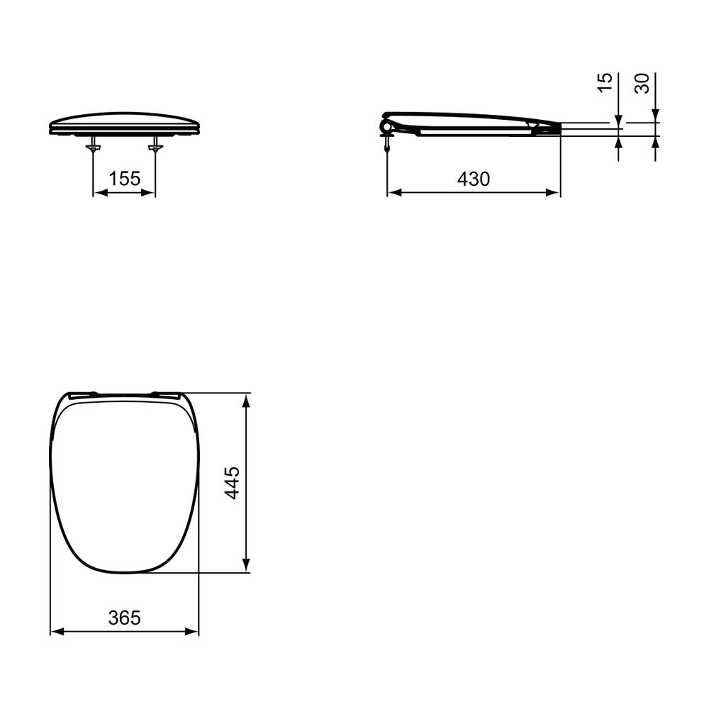 Ideal Standard Dämpfer DEA, für WC-Sitz Softclosing... IST-T290267 8014140425427 (Abb. 2)