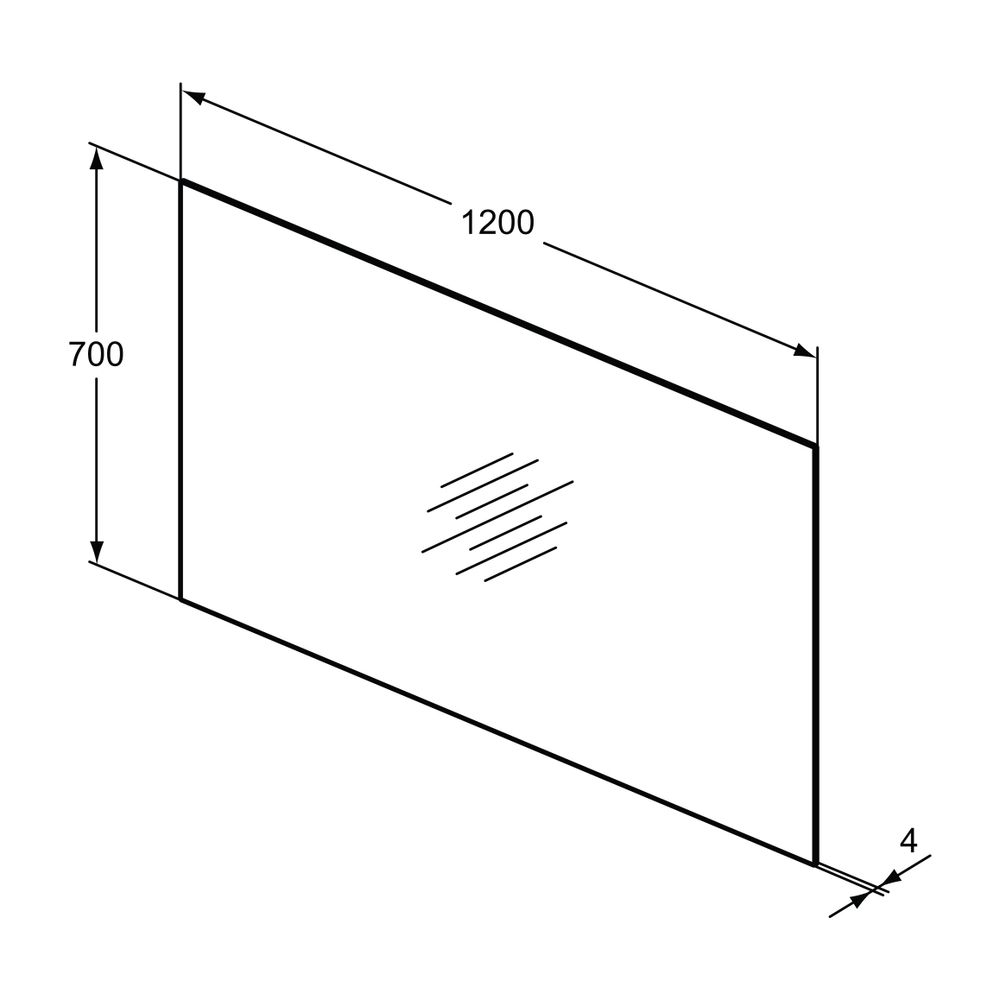 Ideal Standard Spiegel Mirror&Light, 1200x4x700mm... IST-T3371BH 8014140447627 (Abb. 2)