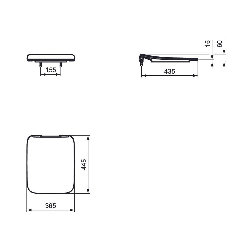 Ideal Standard WC-Sitz Strada II, Sandwich, Softclosing, Weiß... IST-T360101 8014140448860 (Abb. 5)