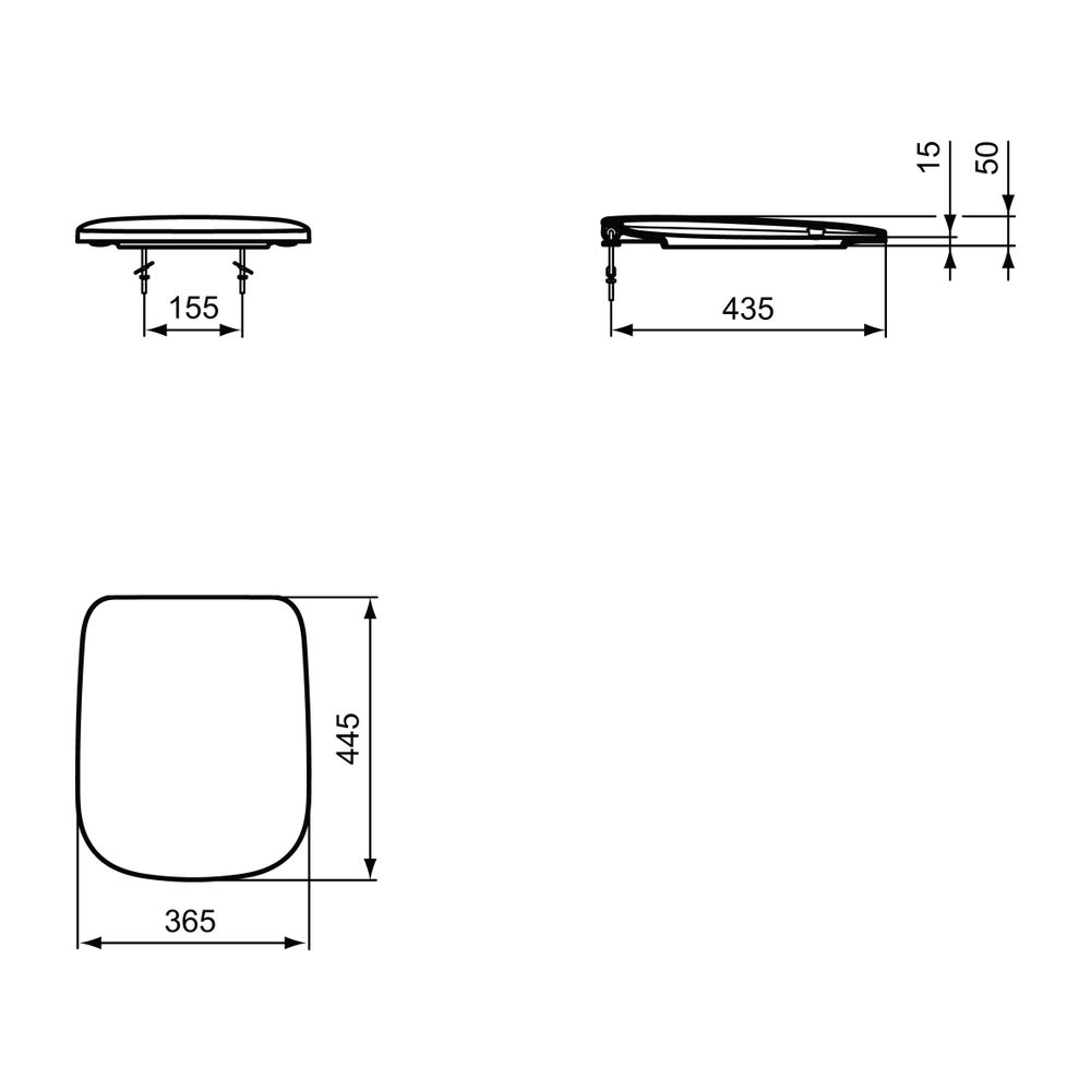 Ideal Standard WC-Sitz Connect E, für WC T3666, Weiß... IST-T366901 8014140451822 (Abb. 2)