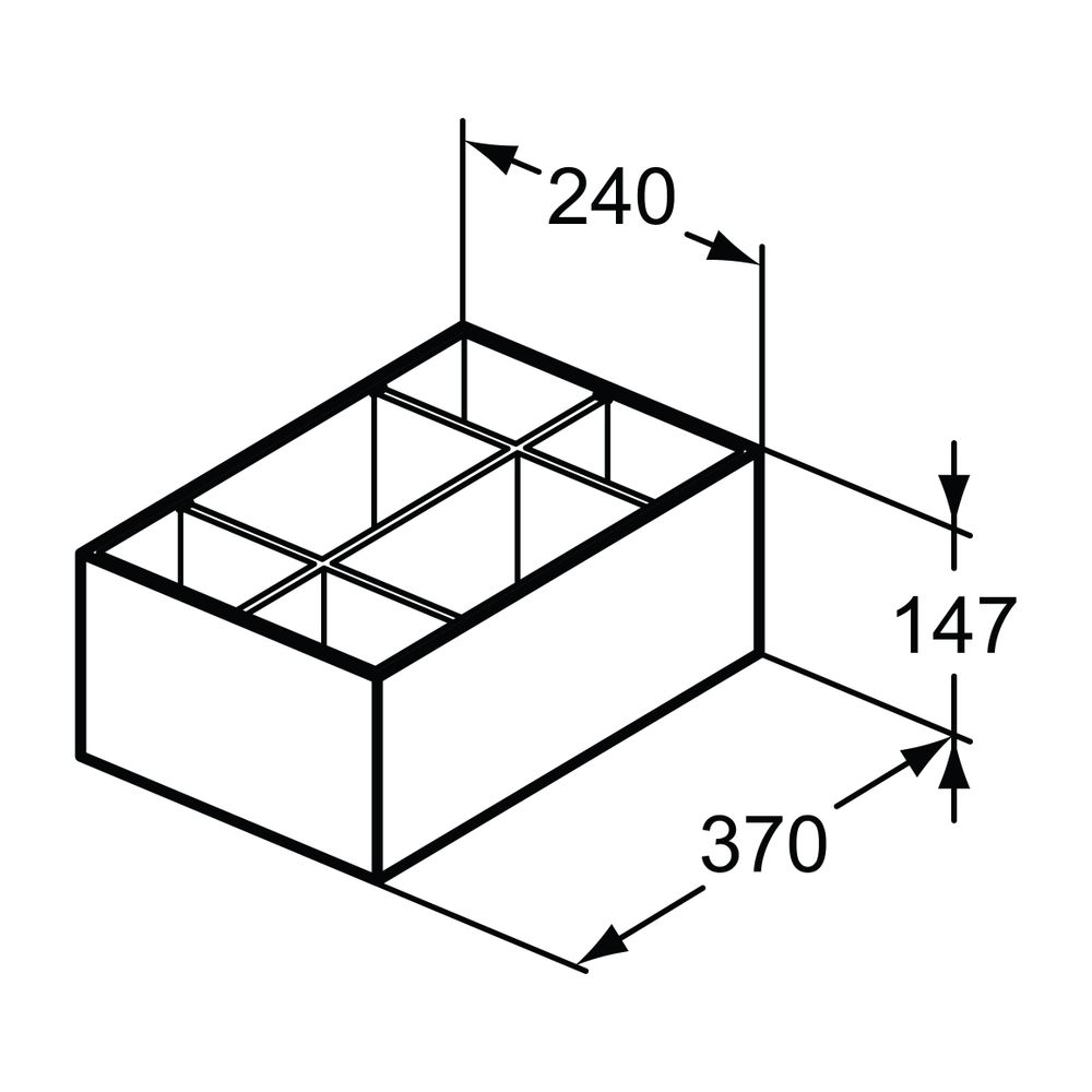 Ideal Standard Aufbewahrungsbox Conca, groß, Anthrazit... IST-T3979Y2 8014140462057 (Abb. 3)
