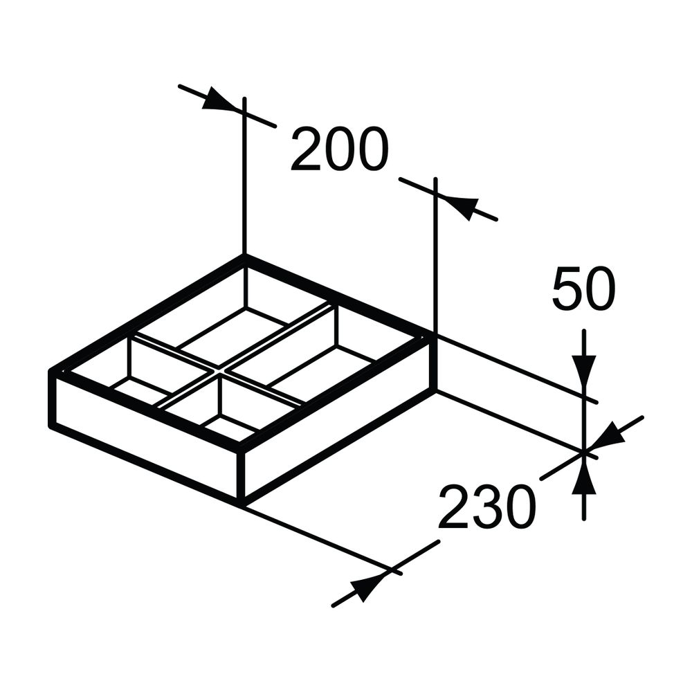 Ideal Standard Aufbewahrungsbox Conca, klein, Anthrazit... IST-T3980Y2 8014140462064 (Abb. 3)