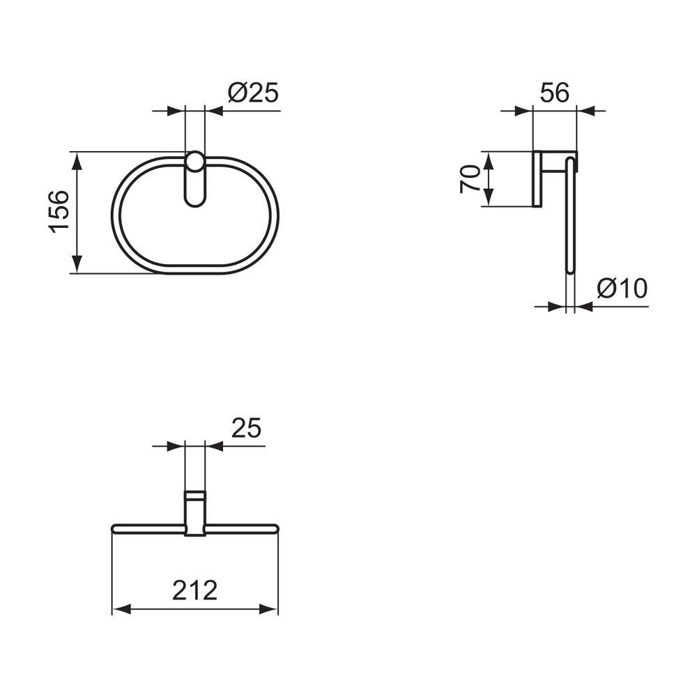 Ideal Standard Handtuchring Conca, rund, Chrom... IST-T4503AA 8014140479222 (Abb. 6)