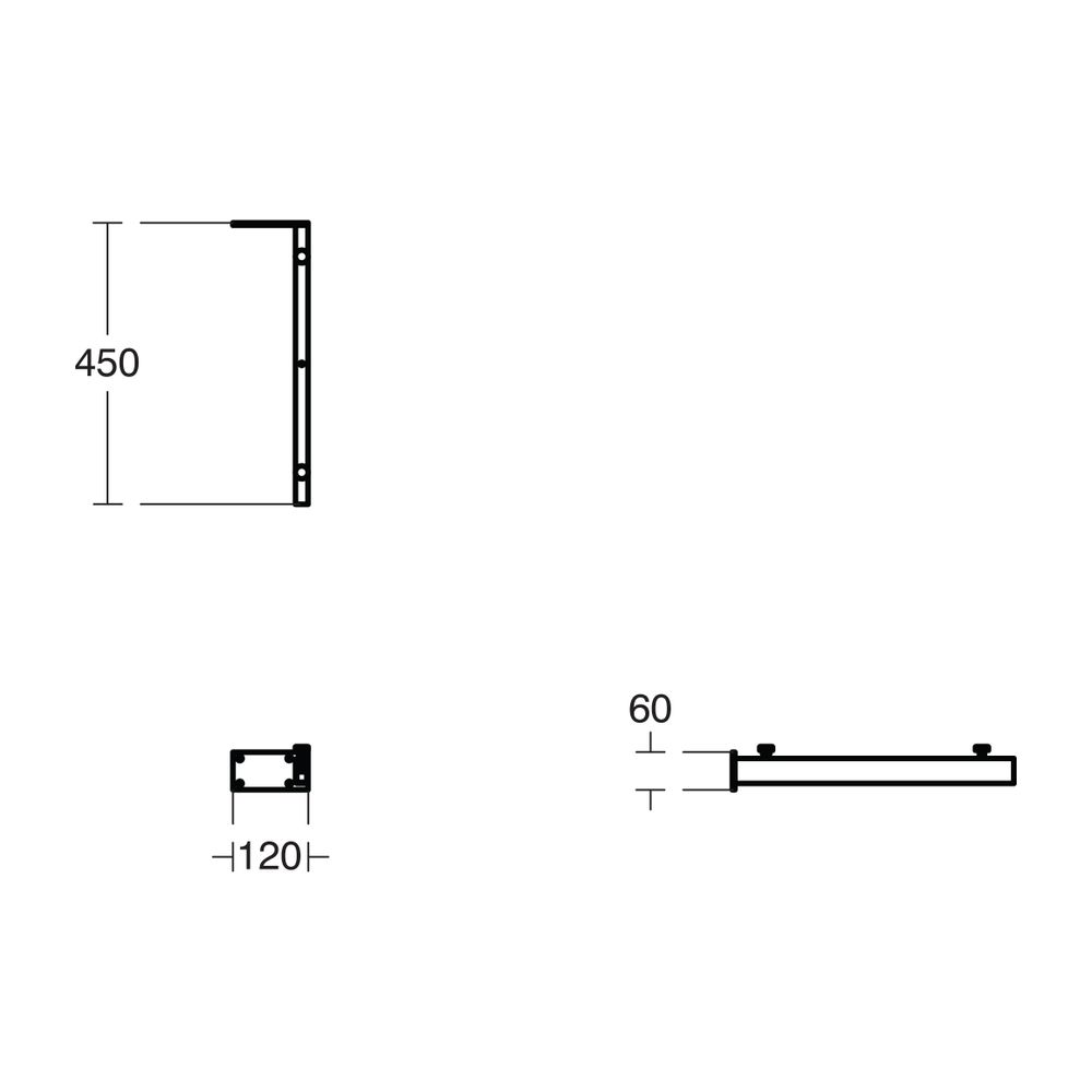Ideal Standard Konsolenträger Adapto, 120x450x60mm... IST-U842867 8014140449744 (Abb. 3)