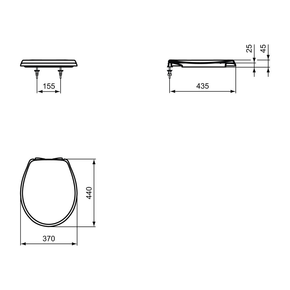 Ideal Standard WC-Sitz Eurovit, Softclose, Weiß... IST-W303001 3800828021075 (Abb. 2)
