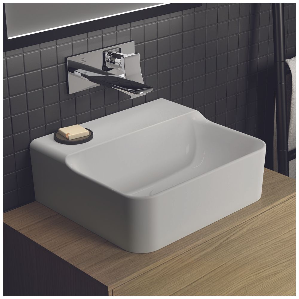 Ideal Standard Handwaschbecken Conca, ohne Hahnloch, ohne Überlauf 400x350x145mm, Weiß... IST-T387501 8014140458739 (Abb. 7)