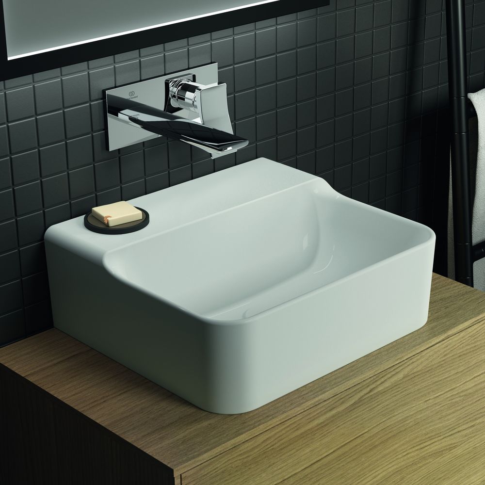 Ideal Standard Handwaschbecken Conca, ohne Hahnloch, ohne Überlauf 400x350x145mm, geschlif... IST-T387901 8014140458777 (Abb. 7)