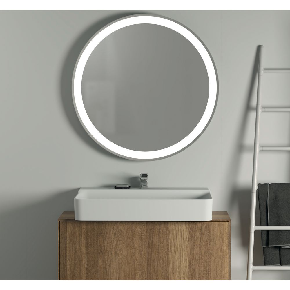 Ideal Standard Spiegel Conca, rund, mit Ambientelicht, Rahmen schwarz, 60W, 900x60mm... IST-T4133BH 8014140463283 (Abb. 5)