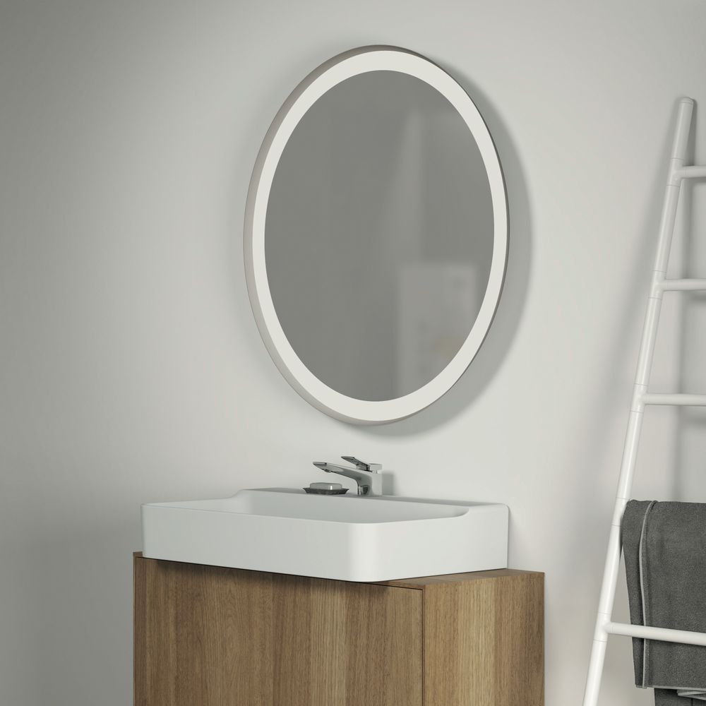 Ideal Standard Spiegel Conca, rund, mit Ambientelicht, Rahmen schwarz, 60W, 900x60mm... IST-T4133BH 8014140463283 (Abb. 6)