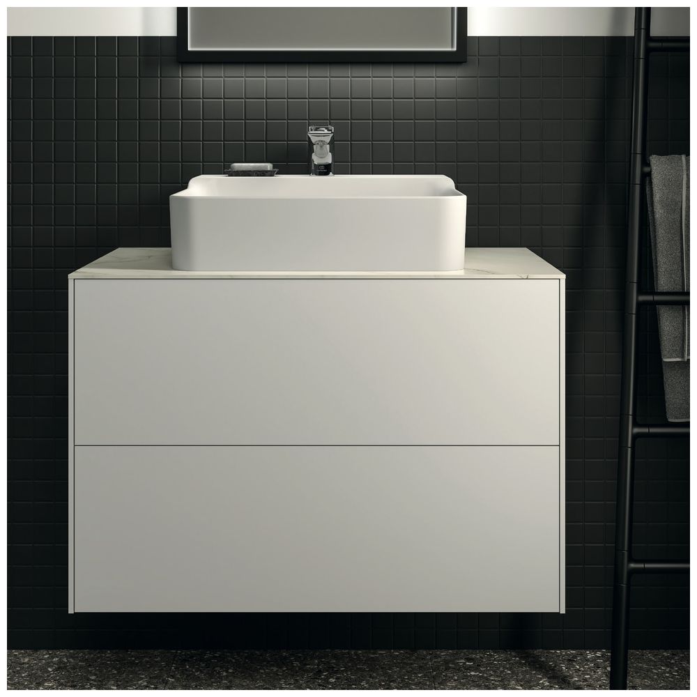 Ideal Standard Waschtisch-Unterschrank Conca, 2 Auszüge, ohne Platte, 800x505x540mm, Weiß... IST-T4356Y1 8014140465782 (Abb. 3)