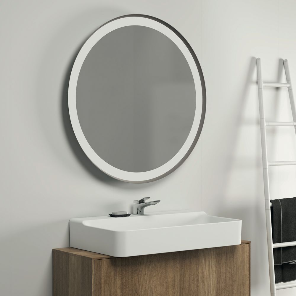 Ideal Standard Spiegel Conca, rund, mit Ambientelicht, Rahmen schwarz, 60W, 900x60mm... IST-T4133BH 8014140463283 (Abb. 7)