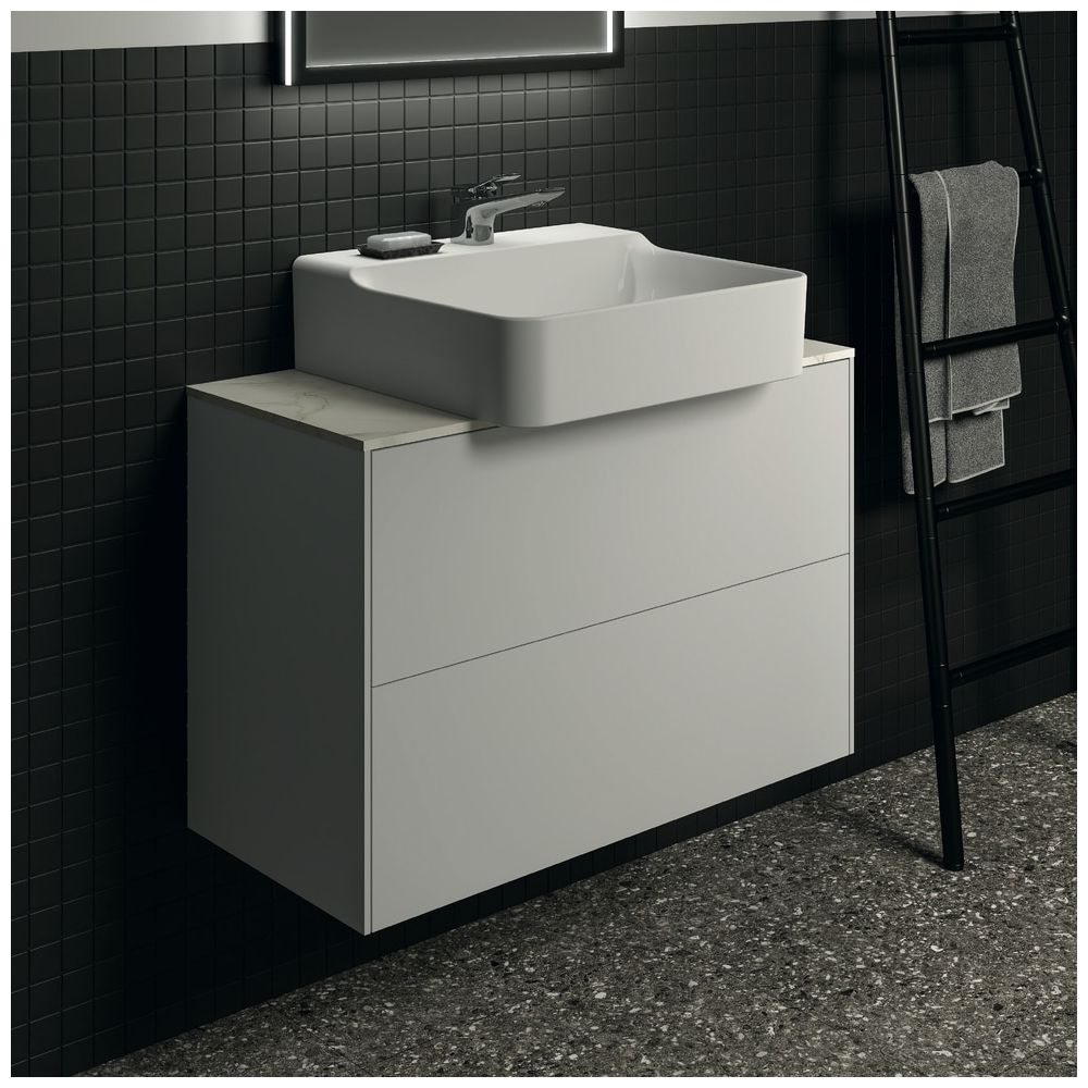 Ideal Standard Waschtisch-Unterschrank Conca, 2 Auszüge, ohne Platte, 800x373x540mm, Weiß... IST-T4352Y1 8014140465546 (Abb. 5)