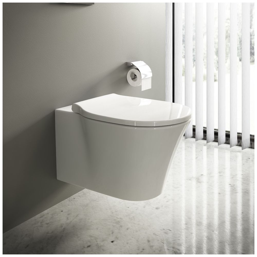 Ideal Standard Wand-WC-Kombipaket Connect Air Randlos mit Softclosing 360x540mm Weiß... IST-E248201 5017830554998 (Abb. 4)