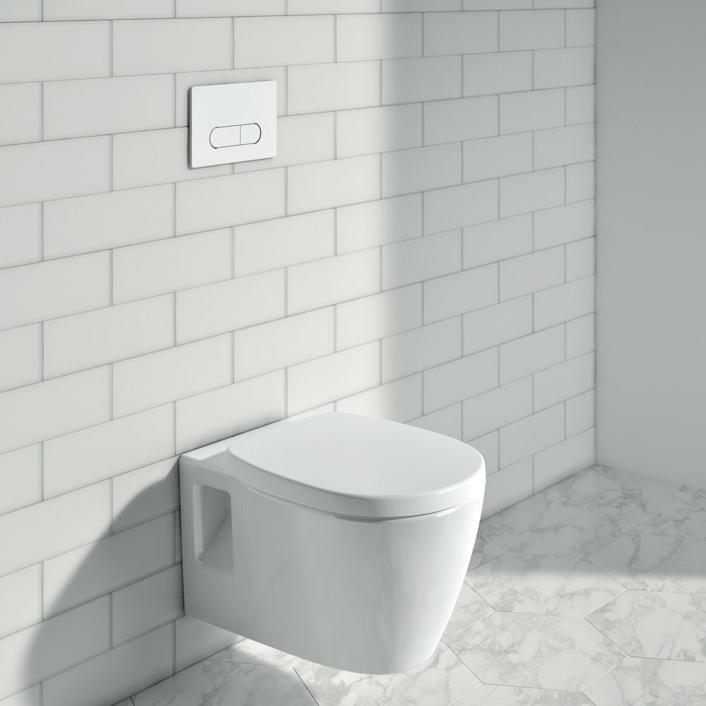 Ideal Standard Wandtiefspül-WC Connect, randlos, 360x540x340mm, Weiß mit Ideal Plus... IST-E8174MA 5017830471042 (Abb. 8)
