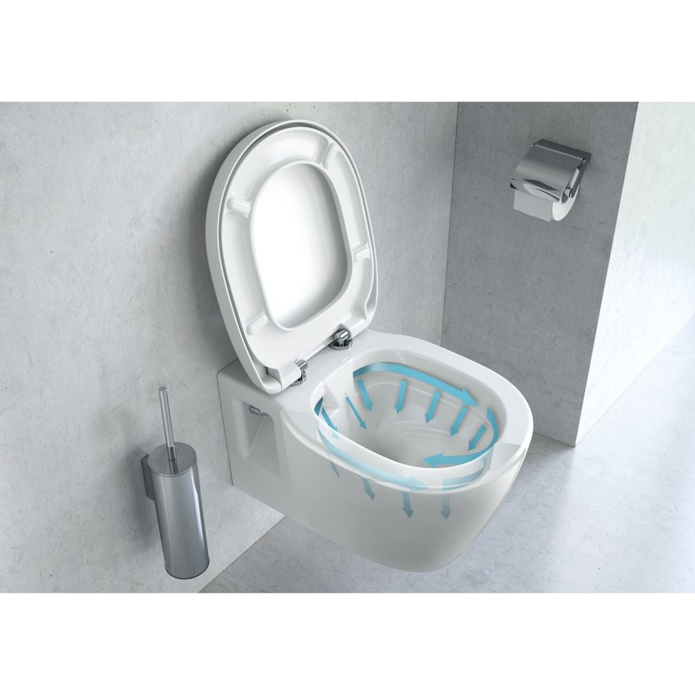 Ideal Standard Wandtiefspül-WC Connect, randlos, 360x540x340mm, Weiß mit Ideal Plus... IST-E8174MA 5017830471042 (Abb. 3)