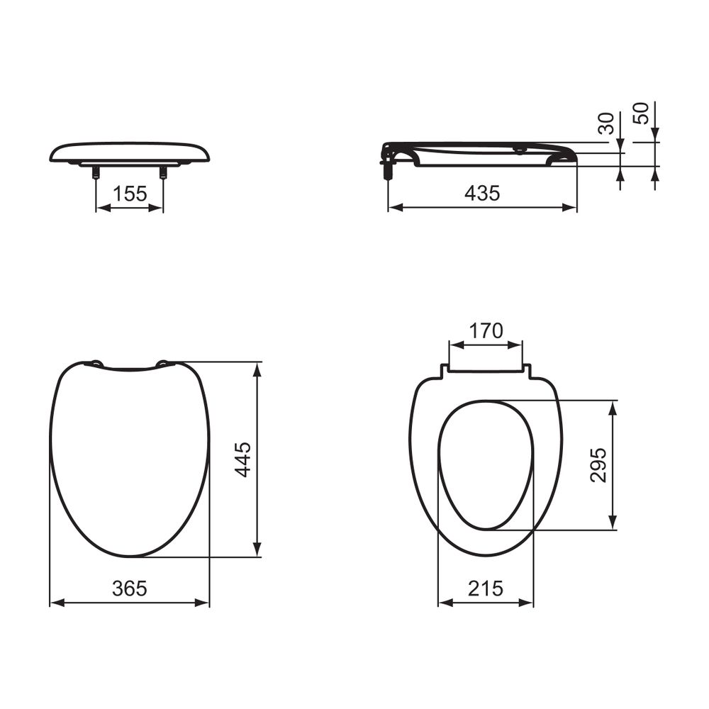 Ideal Standard WC-Sitz Escape Weiß... IST-J244101 8023246170520 (Abb. 2)