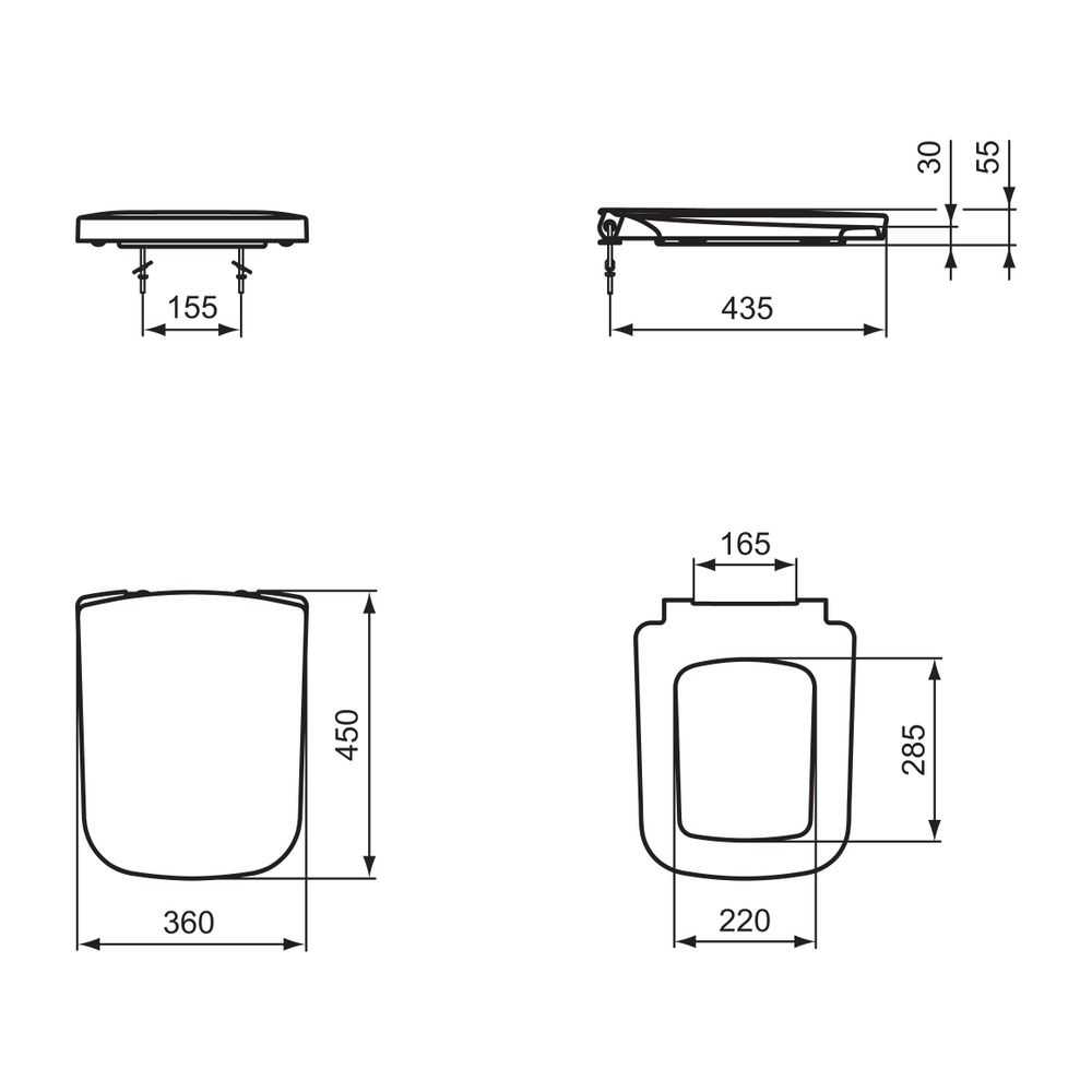 Ideal Standard WC-Sitz MIA, Softclosing, Weiß... IST-J469701 8023246238121 (Abb. 2)
