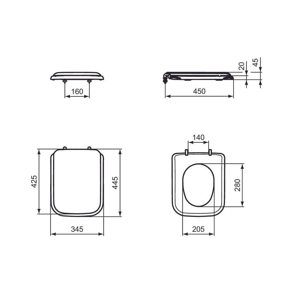 Ideal Standard WC-Sitz Tonca Weiß... IST-K700501 4015413091077 (Abb. 2)