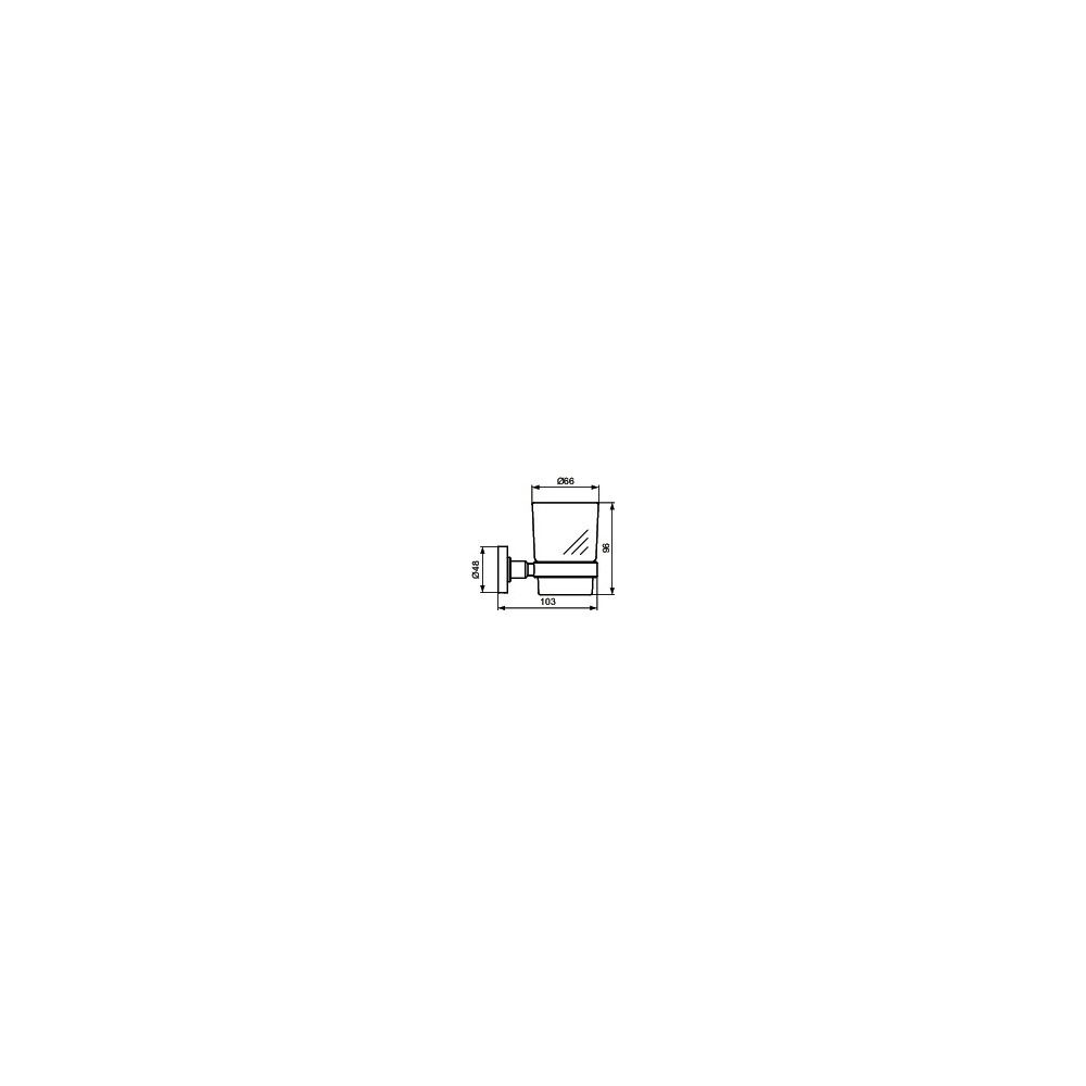 Ideal Standard Zahnbecher IOM aus Klarglas, Chrom... IST-A9121AA 4015413327954 (Abb. 2)