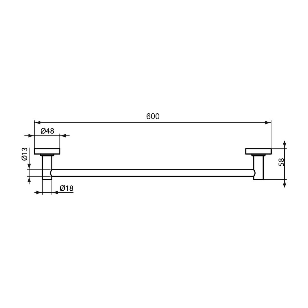 Ideal Standard Handtuchhalter IOM 600mm, Chrom... IST-A9118AA 4015413327916 (Abb. 11)