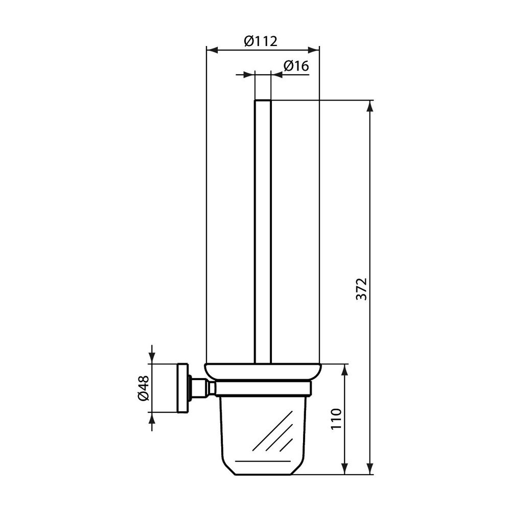 Ideal Standard Bürstengarnitur IOM aus Glas wandhängend Silk Black... IST-A9119XG 4015413044745 (Abb. 16)