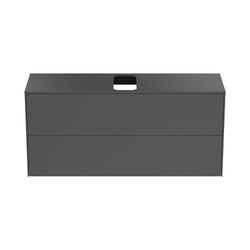 Ideal Standard Waschtisch-Unterschrank Conca, 2 Auszüge, mit mi.Ausschnitt, 1202x373x550mm... IST-T3949Y3 8014140461296 (Abb. 1)