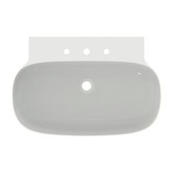 Ideal Standard Waschtisch Linda-X 3 Hahnlöcher ohne Überlauf 750x500x135mm Weiß mit IdealP... IST-T4397MA 8014140490371 (Abb. 1)