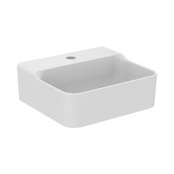 Ideal Standard Handwaschbecken Conca, 1 Hahnloch, ohne Überlauf 400x350x145mm, Weiß mit Id... IST-T3874MA 8014140469322 (Abb. 1)