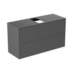 Ideal Standard Waschtisch-Unterschrank Conca, 2 Auszüge, mit mi.Ausschnitt, 1002x373x550mm... IST-T3948Y2 8014140461227 (Abb. 1)