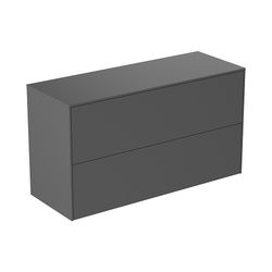 Ideal Standard Waschtisch-Unterschrank Conca, 2 Auszüge, ohne Ausschnitt, 1002x373x550mm, ... IST-T4329Y2 8014140464464 (Abb. 1)