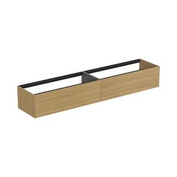 Ideal Standard Waschtisch-Unterschrank Conca, 2 Auszüge, ohne Platte, 2385x505x360mm, Eich... IST-T4333Y6 8014140464747 (Abb. 1)