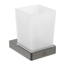 Ideal Standard Mundglas Conca Cube, eckig, Magnetic Grey... IST-T4504A5 8014140479253 (Abb. 1)