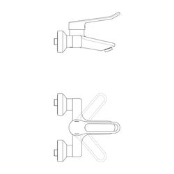 Ideal Standard Display Waschtisch-Armatur Ceraplus mit Ablaufgarnitur Ausld. 112mm Chrom... IST-BC125AA 3800861059813 (Abb. 1)