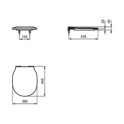 Ideal Standard WC-Sitz Connect Air Wrapover Softclosing Schwarz... IST-E0368V3 5017830553588 (Abb. 1)