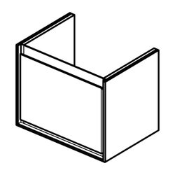 Ideal Standard Waschtischunterschrank Connect Air, 1 Auszug, 500x360x400mm, Eiche und Weiß... IST-E0817PS 5017830519058 (Abb. 1)