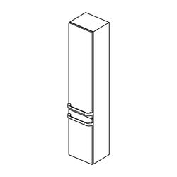 Ideal Standard obere Tür Tonic II, für Hochschrank, Anschlag rechts, 350mm, Eiche grau Dek... IST-RV129FE 3391500576896 (Abb. 1)