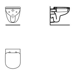 Ideal Standard WC-Sitz Eurovit Plus, für Kompakt-WC, Weiß... IST-T679801 8014140413561 (Abb. 1)