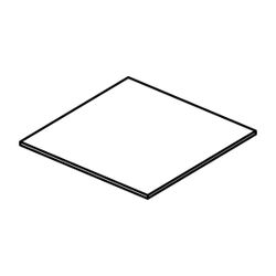 Ideal Standard Holzplatte Adapto, für den Unterbau, 500x505x12mm, Hochglanz weiß lackiert... IST-U8412WG 5017830510550 (Abb. 1)